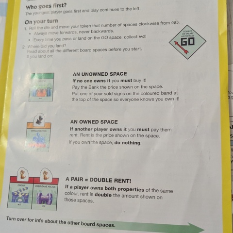 Gra Monopoly JUNIOR po angielsku - miejsca w mieście