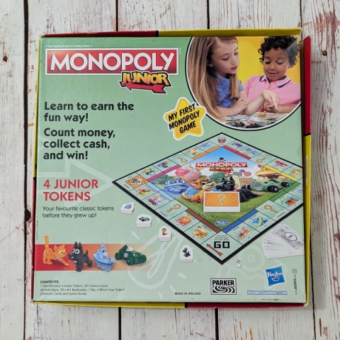 Gra Monopoly JUNIOR po angielsku - miejsca w mieście
