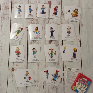 Happy Families karty z rodzinami i zawodami