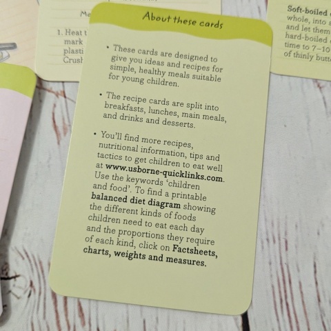 Healthy Meals for Young Children - Usborne - przepisy po angielsku na zajęcia o gotowaniu i przygotowywaniu posiłków