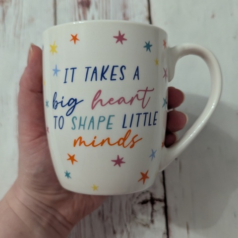 Kubek dla nauczyciela It takes a big heart to shape little minds