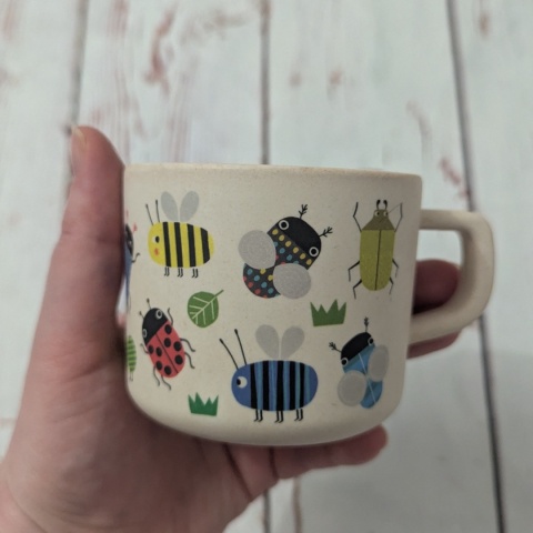 Kubek plastikowy Minibeasts - owady, robaczki, ślimak