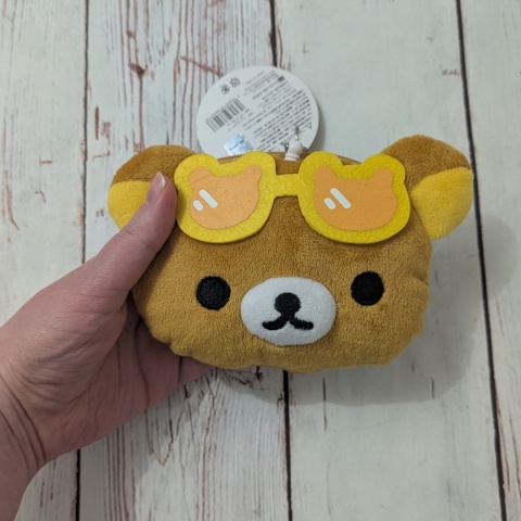 Miś ze skrytką na suwak i przezroczystym okienkiem oraz rozciąganą linką NOWY