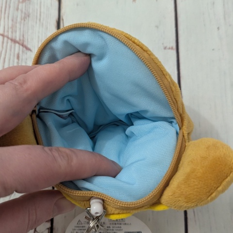 Miś ze skrytką na suwak i przezroczystym okienkiem oraz rozciąganą linką NOWY