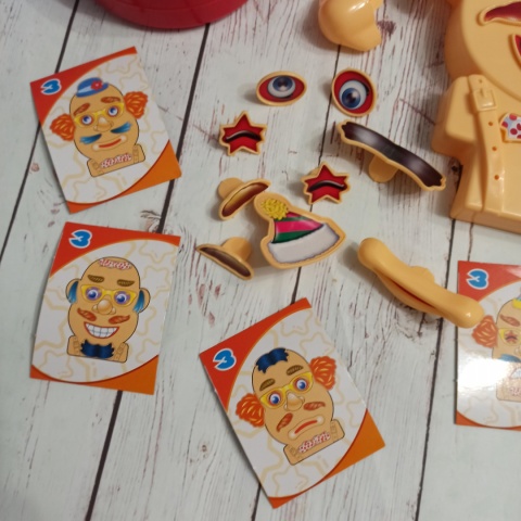 Mr Funny Face - części twarzy - gra na czas