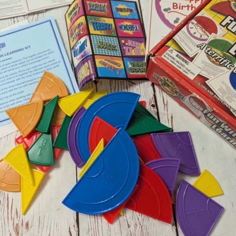 Fun with Fractions - Learning Kit - angielski zestaw do nauki z ułamkami