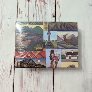 Scotland MEMO Box - zestaw na biurko - pudełko z karteczkami i ołówek NOWY