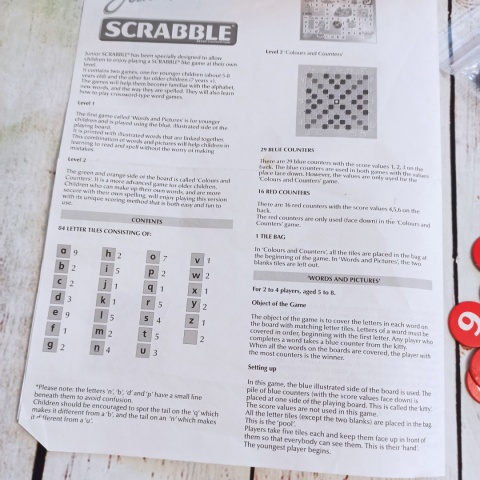 Scrabble Junior English Version 2 gry w jednej