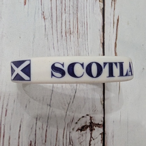 Silikonowa bransoletka opaska Scotland z flagą na rękę