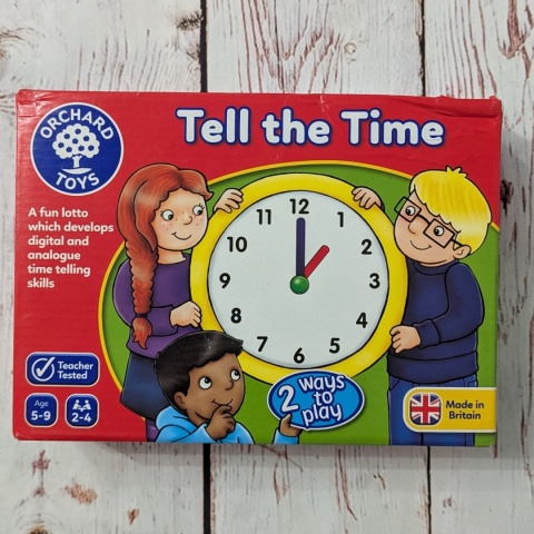 Tell the time Orchard Toys 2 ways to play