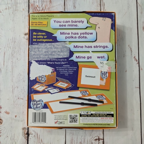 WHAT'S YOURS LIKE - super gra na speaking