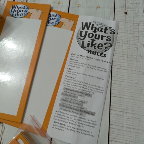 WHAT'S YOURS LIKE - super gra na speaking