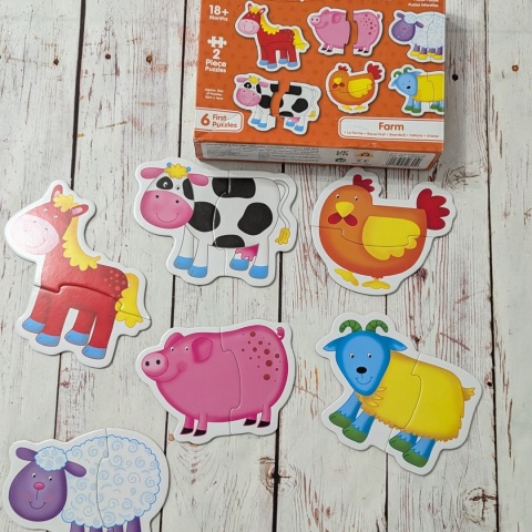Baby Puzzles FARM - 12 elementów