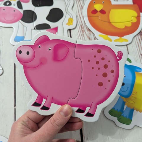 Baby Puzzles FARM - 12 elementów