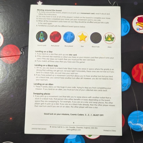 Cosmic Coding - gra podstawy programowania, kodowania dla dzieci - English Version