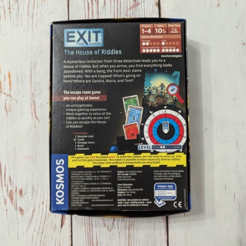 Exit The Game - The House of Riddles - gra po angielsku - RAZ JUŻ ROZWIĄZANA