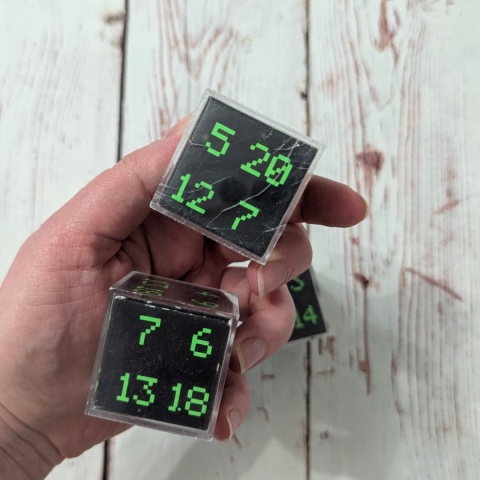 Edukacyjne Kości Liczbowe 4 sztuki - 24 liczby na każdej