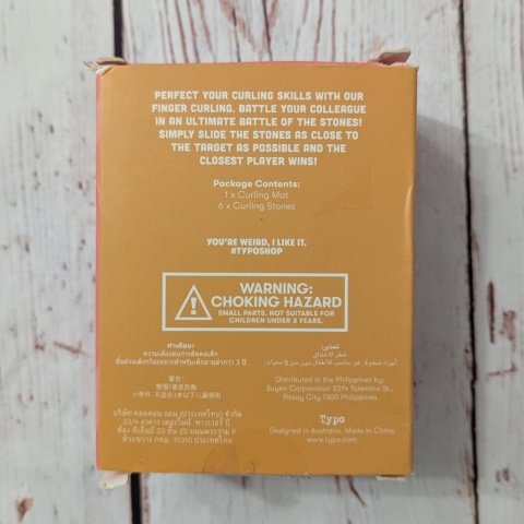 Finger Curling - mini gra z planszą do curlingu