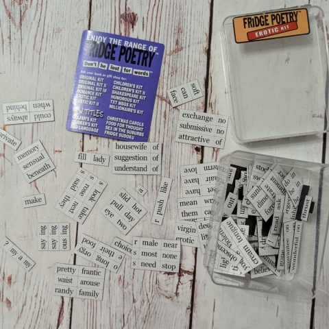 Fridge Poetry - Magnetic Words - Erotic Kit +18 - słownictwo po angielsku dla dorosłych