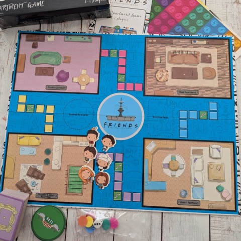 Friends: Apartment Game – gra planszowa po angielsku dla fanów serialu „Przyjaciele”