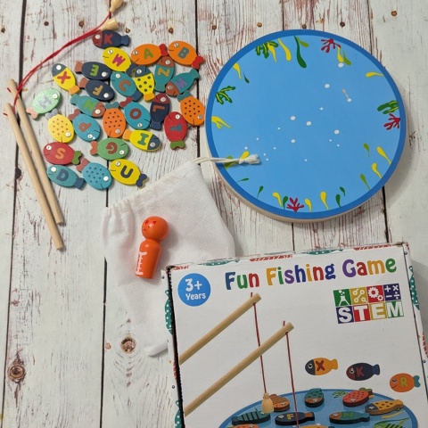 Fun Fishing Game 2in1 - Zestaw do łowienia rybek z wędkami i kotkiem na magnes