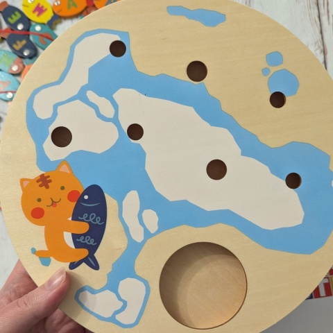 Fun Fishing Game 2in1 - Zestaw do łowienia rybek z wędkami i kotkiem na magnes