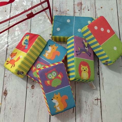 Giant Dominoes - Forest Animals - miękkie gąbkowe domino dwustronne dla dzieci