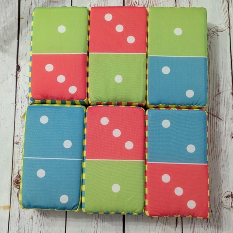 Giant Dominoes - Forest Animals - miękkie gąbkowe domino dwustronne dla dzieci