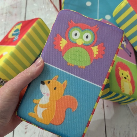 Giant Dominoes - Forest Animals - miękkie gąbkowe domino dwustronne dla dzieci