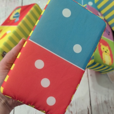 Giant Dominoes - Forest Animals - miękkie gąbkowe domino dwustronne dla dzieci