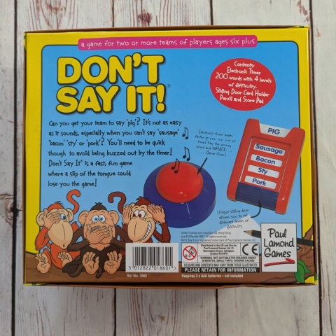 Gra Don't say it! - dynamiczna gra słowna - speaking - W ŚRODKU NOWA