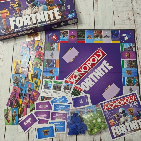 Gra Monopoly Fortnite Fioletowa po angielsku