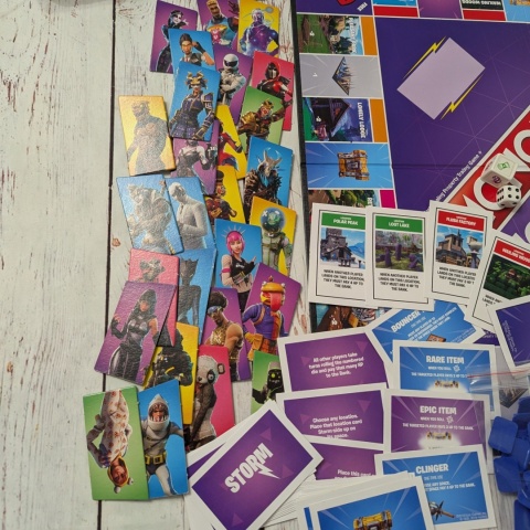 Gra Monopoly Fortnite Fioletowa po angielsku