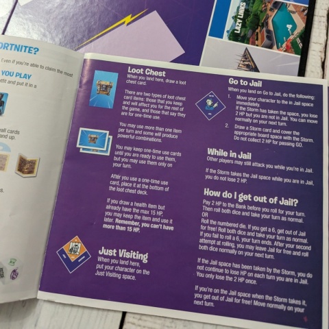 Gra Monopoly Fortnite Fioletowa po angielsku