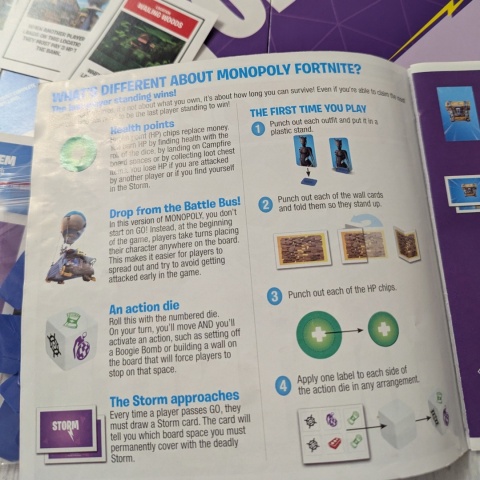 Gra Monopoly Fortnite Fioletowa po angielsku