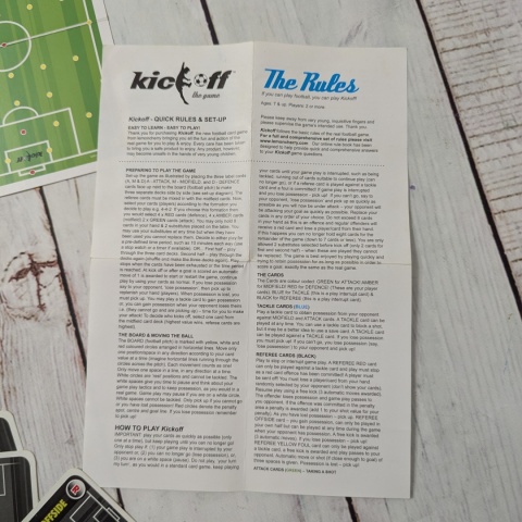 Kick off - The Card Game - gra piłkarska po angielsku