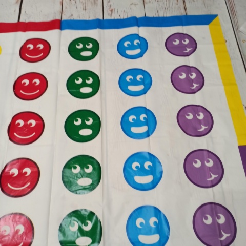 TANGLER - Mata typu Twister - kolory + emocje 140x120cm