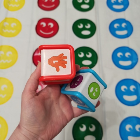 TANGLER - Mata typu Twister - kolory + emocje 140x120cm