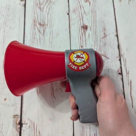 Megafon Fire Dept - jako rekwizyt - elektronika nie działa