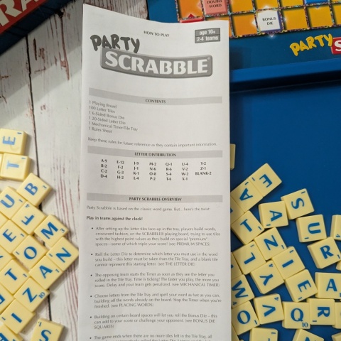 Party Scrabble! - gra słowna drużynowa z timerem po angielsku
