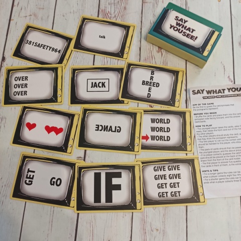 Say What You See! 50 kart z piktogramami - angielskie powiedzenia , hasła lub frazyMINI VERSION