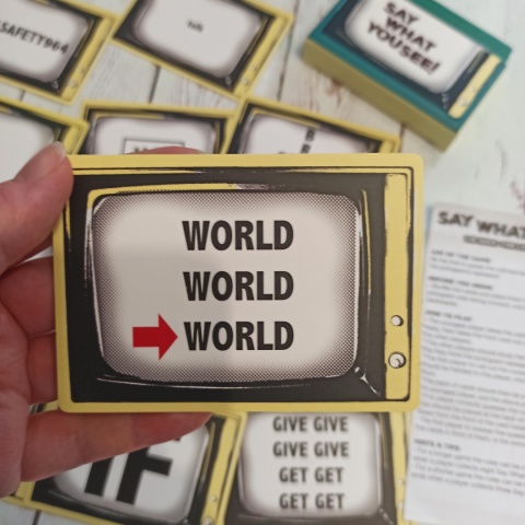 Say What You See! 50 kart z piktogramami - angielskie powiedzenia , hasła lub frazyMINI VERSION