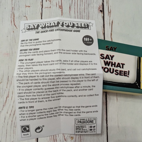 Say What You See! 50 kart z piktogramami - angielskie powiedzenia , hasła lub frazyMINI VERSION