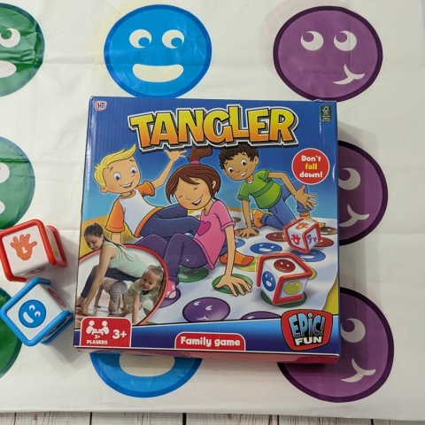 TANGLER - Mata typu Twister - kolory + emocje 140x120cm