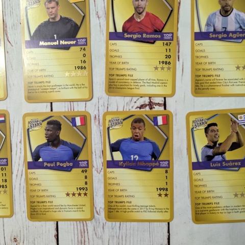 TOP TRUMPS World Football Stars - Gold Edition