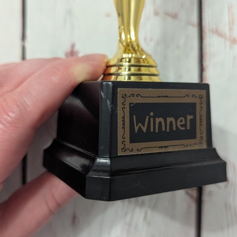 Złota statuetka plastikowa Winner, Oskary 19 cm