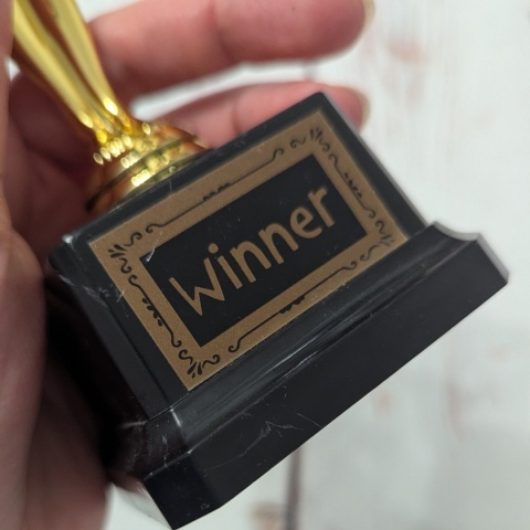 Złota statuetka plastikowa Winner, Oskary 19 cm