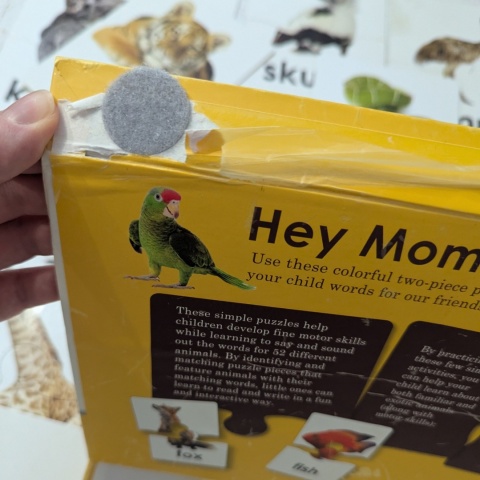 ANIMAL WORDS 52 cards - karty obrazkowe w formie układanek dwuczęściowych