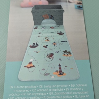 Box Pirata - Pirackie pudełko do zabaw edukacyjnych i przechowywania skarbów 39x24x97,5 cm