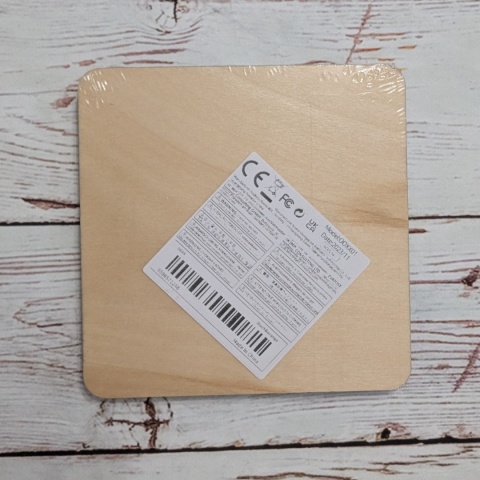 Drewniane KÓŁKO I KRZYŻYK 14x14 cm pomarańczowo-czarne